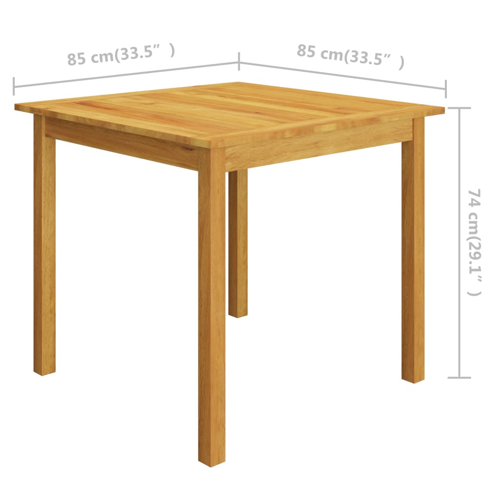 Set Mobili da Pranzo per Giardino 5 pz Nero | homemem39