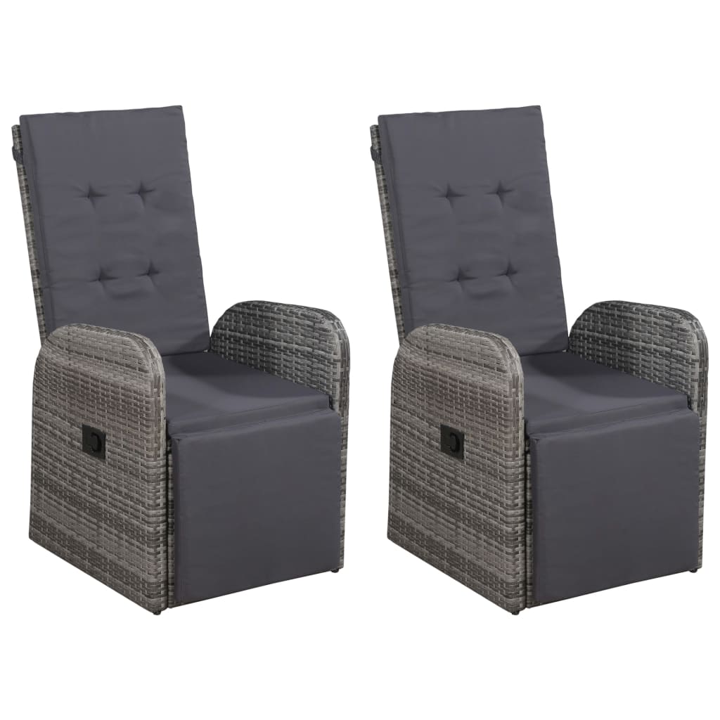 Set Mobili da Pranzo per Giardino 5 pz Grigio - homemem39