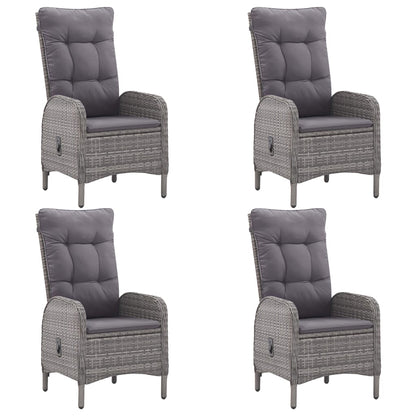 Set Mobili da Pranzo per Giardino 5 pz Grigio - homemem39