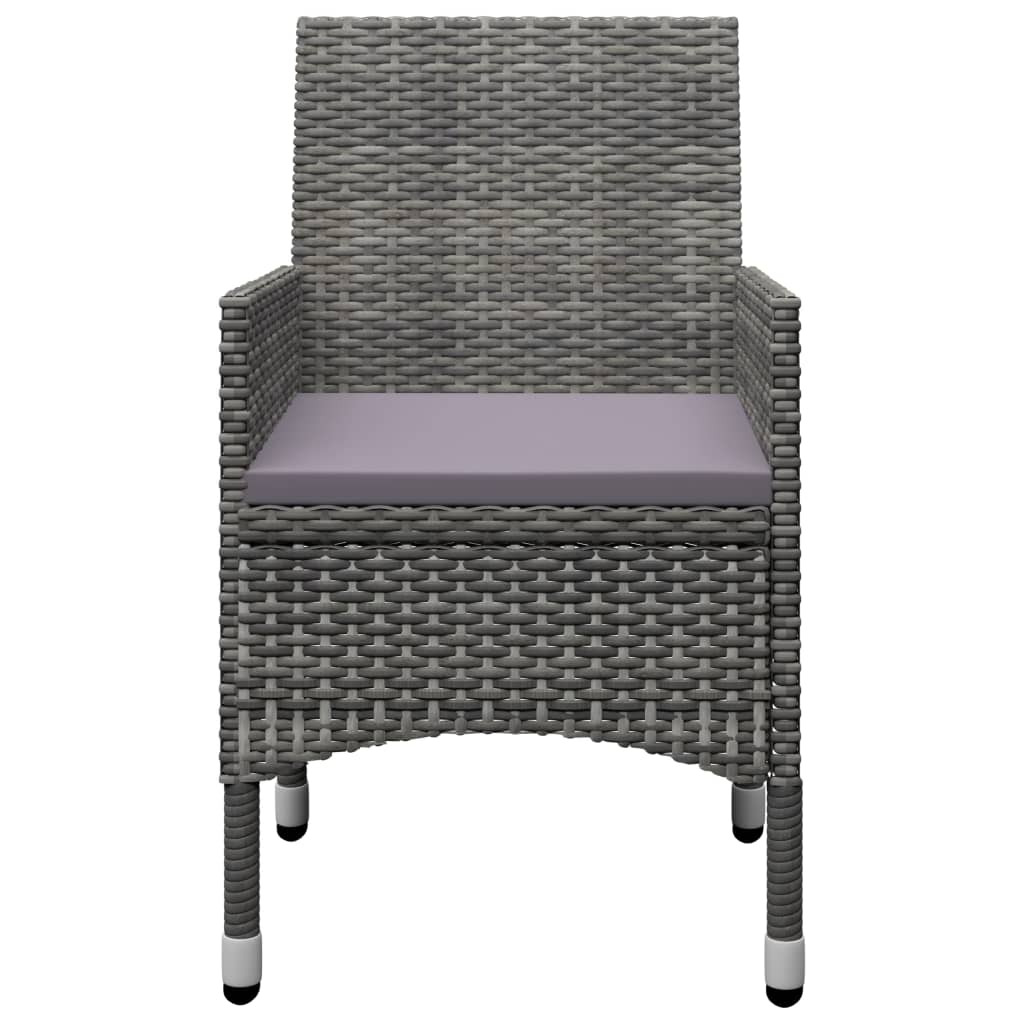 Set Mobili da Pranzo per Giardino 7 pz Grigio | homemem39