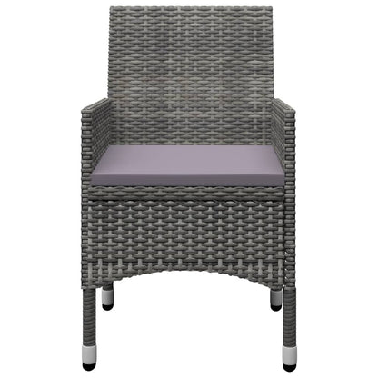 Set Mobili da Pranzo per Giardino 7 pz Grigio | homemem39