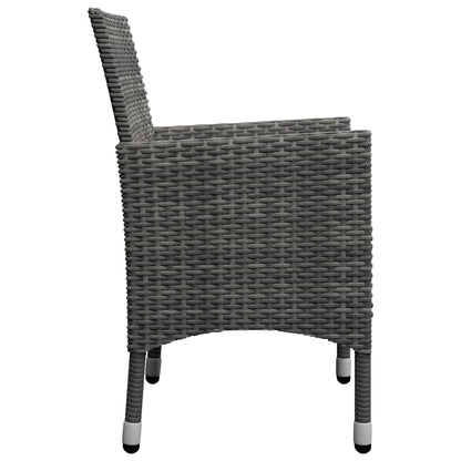 Set Mobili da Pranzo per Giardino 7 pz Grigio | homemem39