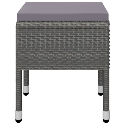 Set da Pranzo da Giardino 7 pz Grigio - homemem39