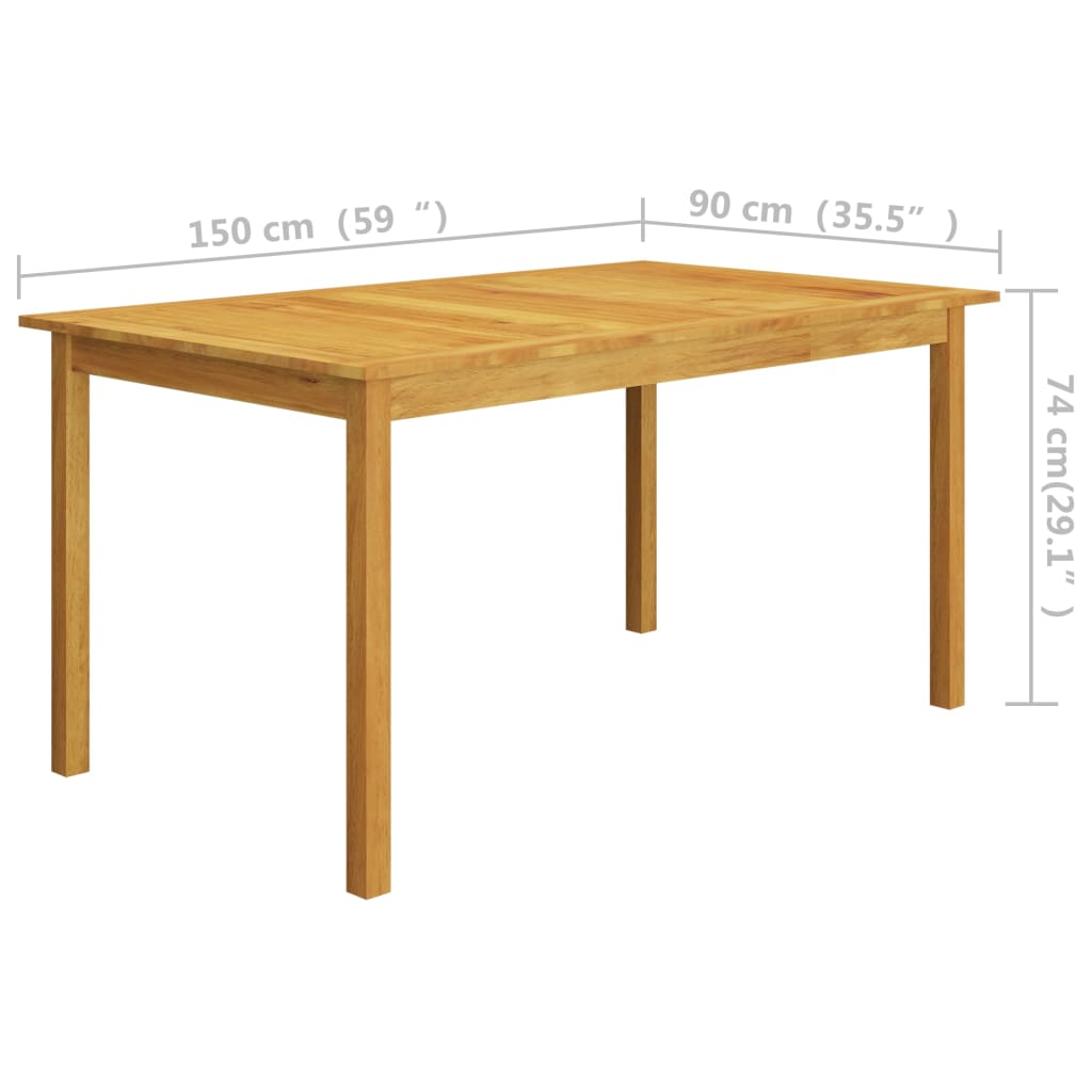 Set Mobili da Pranzo per Giardino 7 pz Nero | homemem39