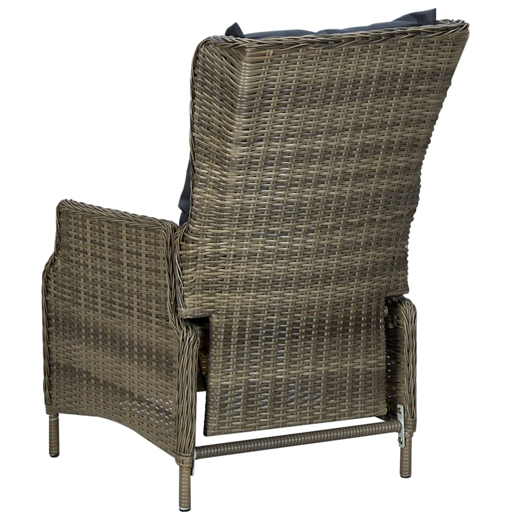 Set Mobili da Pranzo per Giardino 7 pz Marrone | homemem39