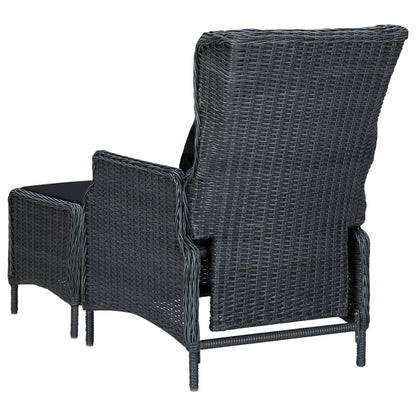 Set Mobili da Pranzo per Giardino 7 pz Grigio Scuro | homemem39