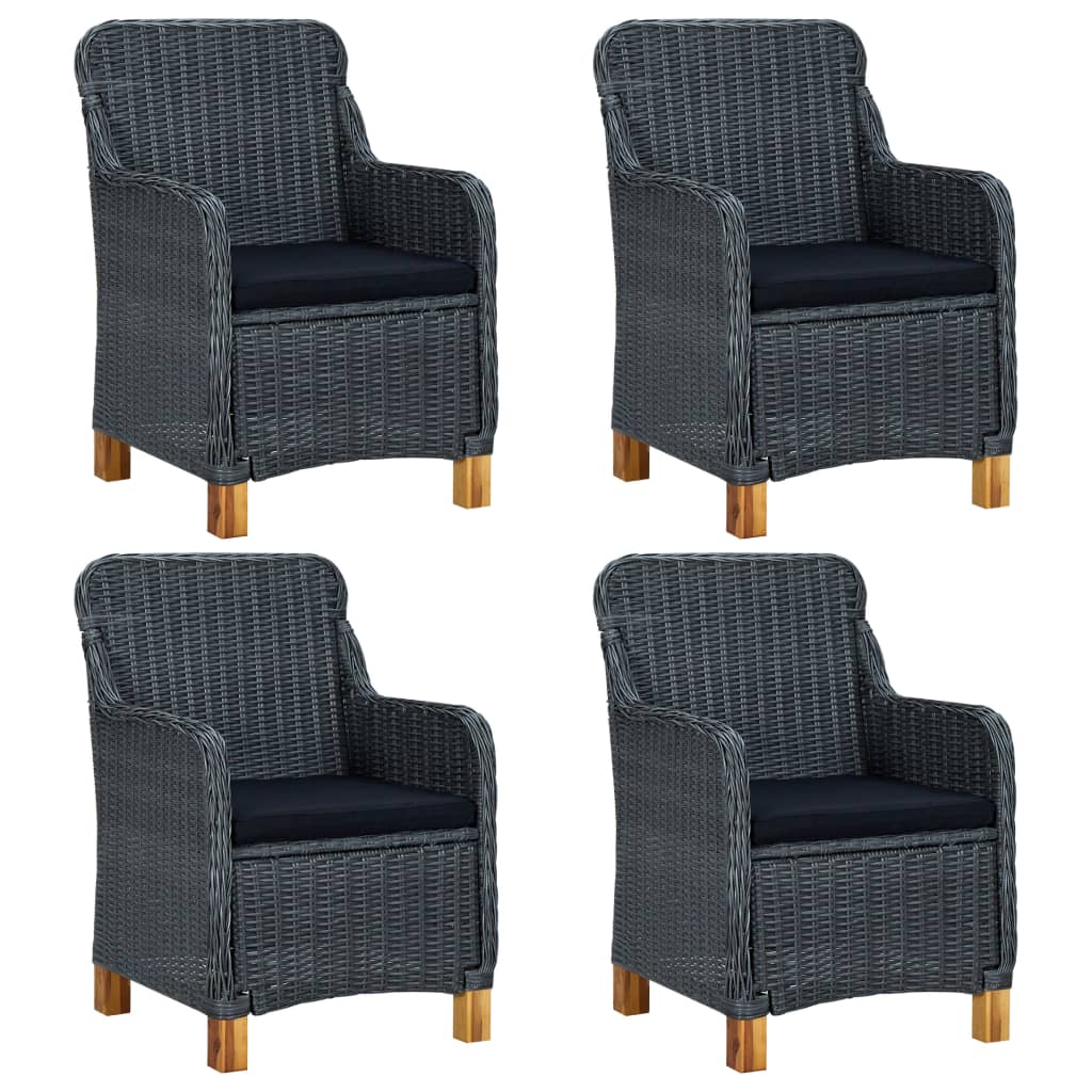 Set Mobili da Pranzo per Giardino 5 pz Grigio Scuro - homemem39