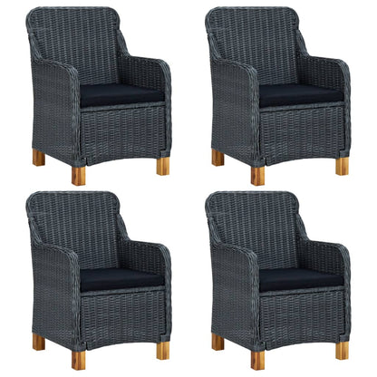 Set Mobili da Pranzo per Giardino 5 pz Grigio Scuro - homemem39