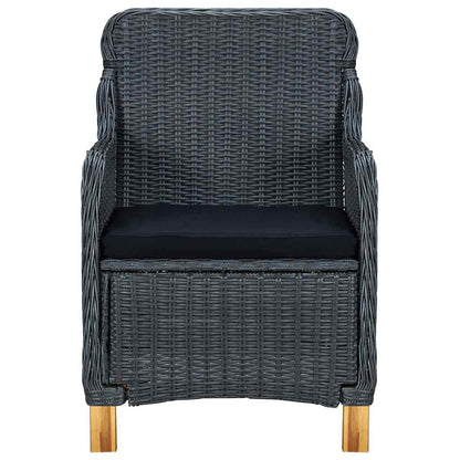 Set Mobili da Pranzo per Giardino 5 pz Grigio Scuro