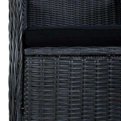 Set Mobili da Pranzo per Giardino 7 pz Grigio Scuro