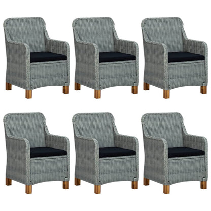 Set Mobili da Pranzo per Giardino 7 pz Grigio Chiaro | homemem39