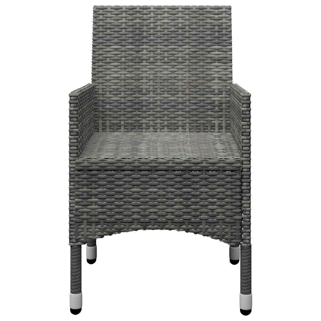 Set Mobili da Pranzo per Giardino 7 pz Grigio | homemem39