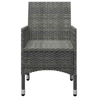 Set Mobili da Pranzo per Giardino 7 pz Grigio | homemem39