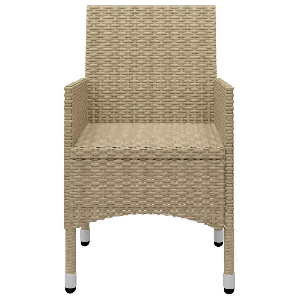 Set Mobili da Pranzo per Giardino 7 pz Beige | homemem39