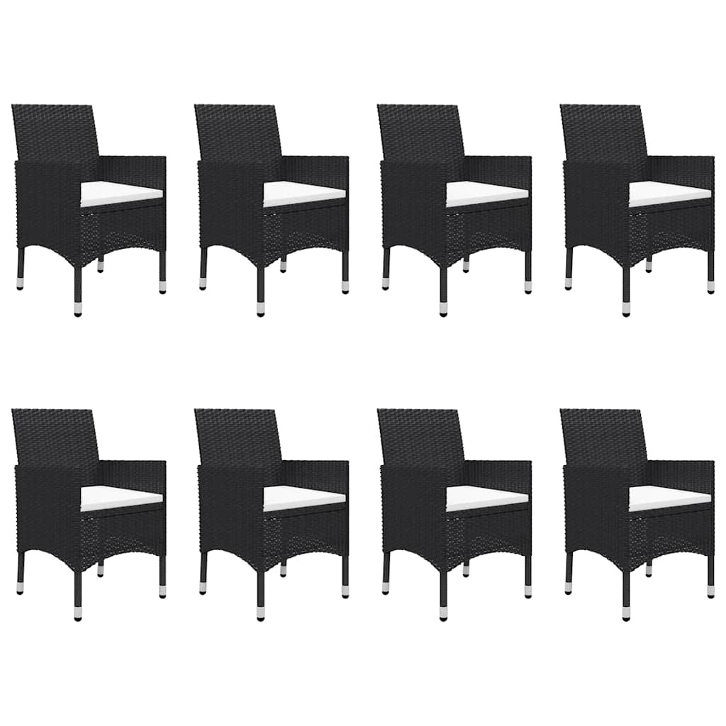 Set da Pranzo da Giardino 9 pz Nero | homemem39