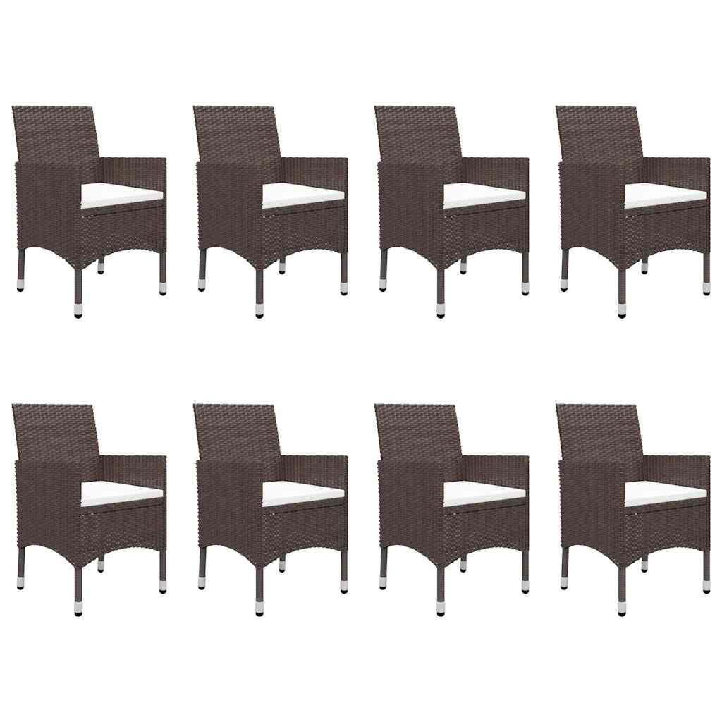 Set da Pranzo da Giardino 9 pz Marrone | homemem39