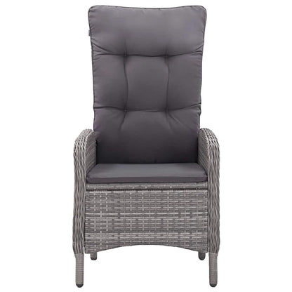 Set da Pranzo da Giardino 7 pz Grigio