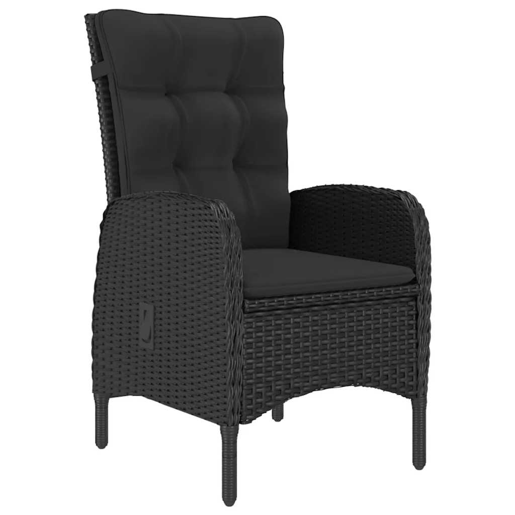 Set da Pranzo da Giardino 7 pz Nero | homemem39