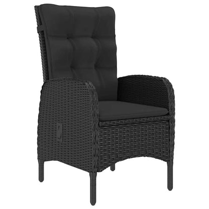 Set da Pranzo da Giardino 7 pz Nero | homemem39