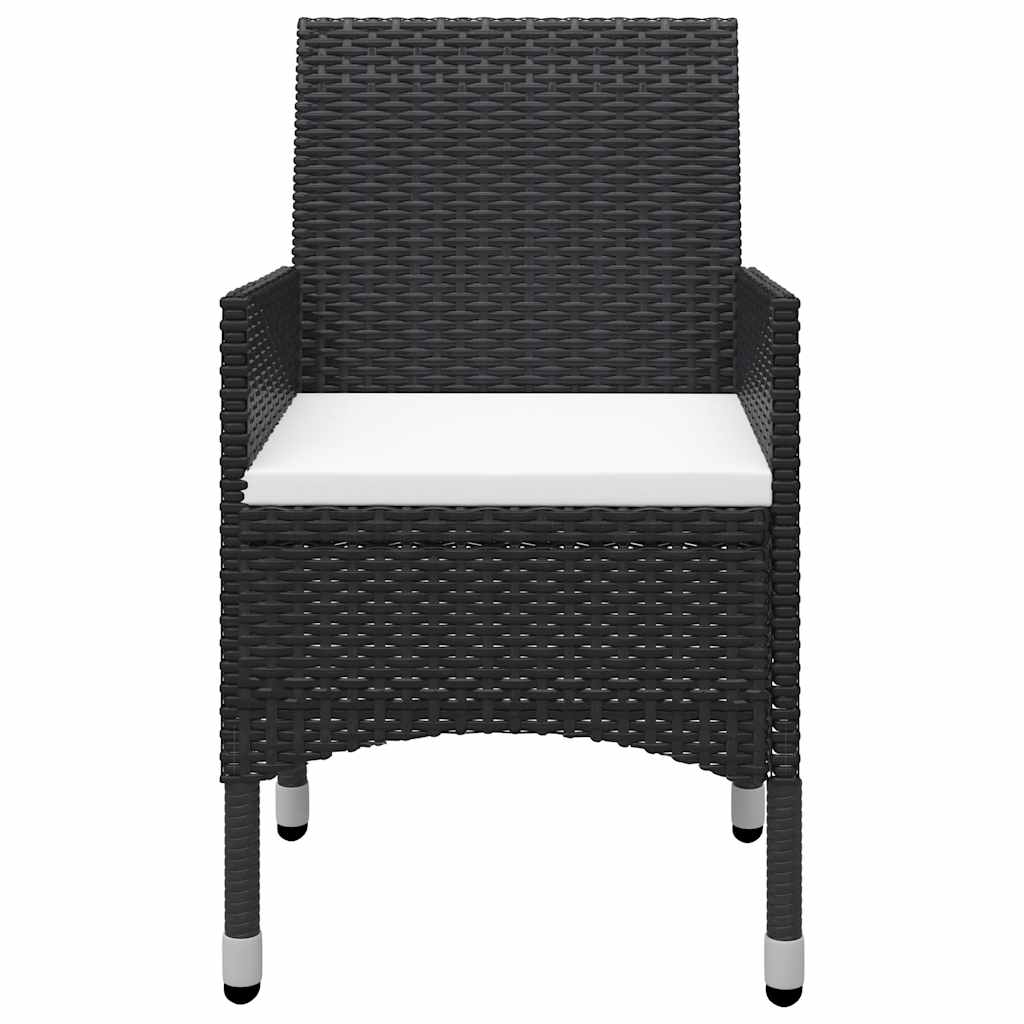 Set Mobili da Pranzo per Giardino 11 pz Nero | homemem39