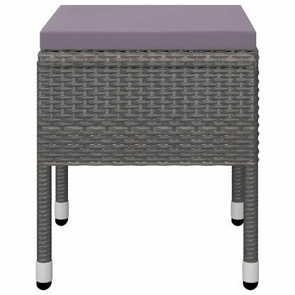 Set Mobili da Pranzo per Giardino 11 pz Grigio