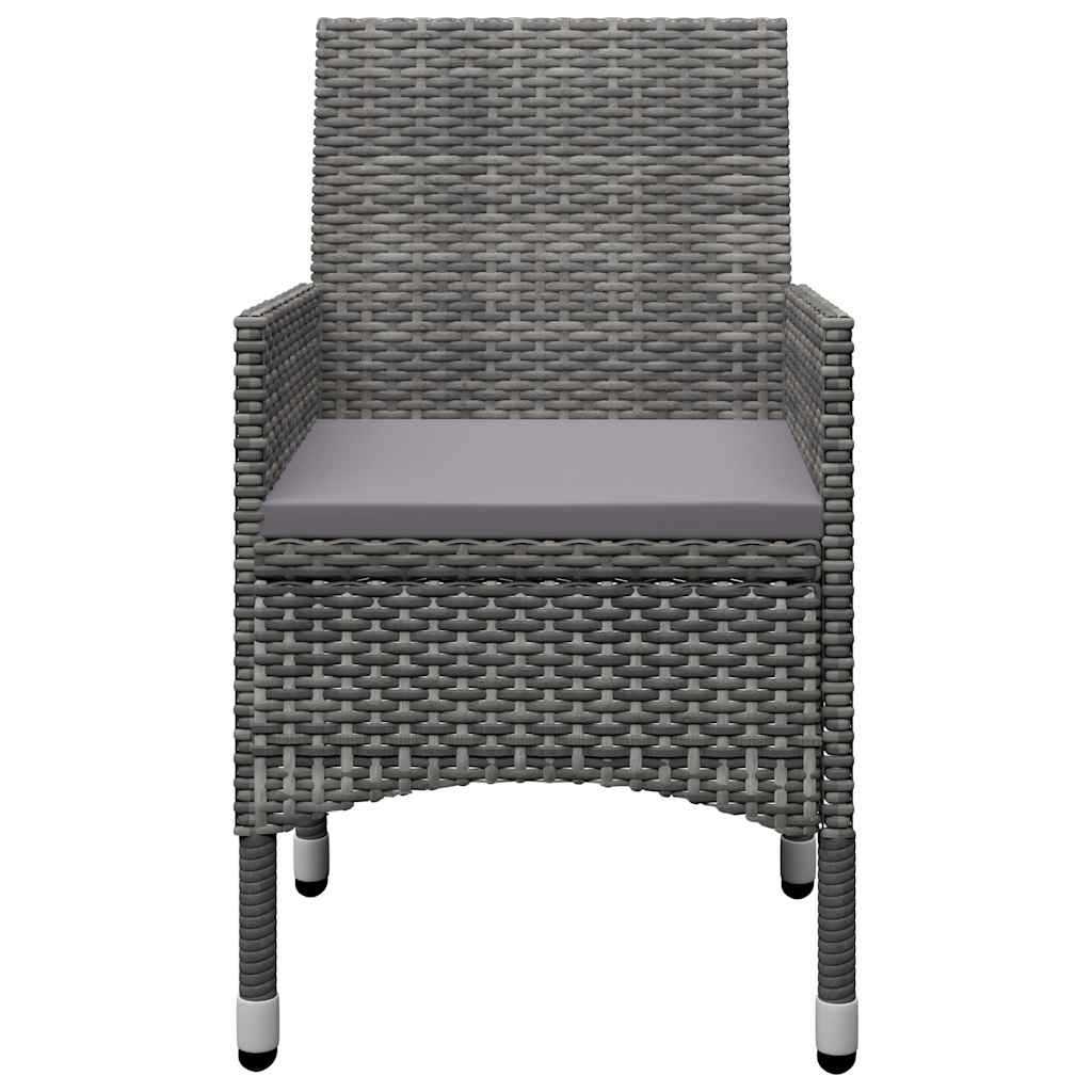 Set Mobili da Pranzo per Giardino 11 pz Grigio