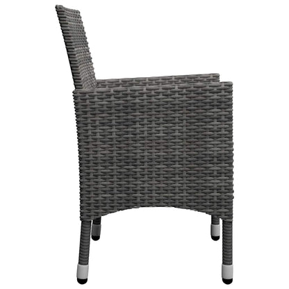 Set Mobili da Pranzo per Giardino 11 pz Grigio