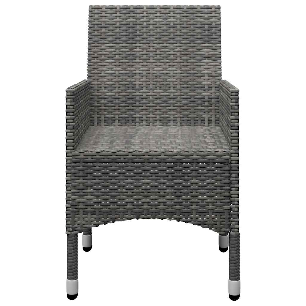 Set Mobili da Pranzo per Giardino 11 pz Grigio | homemem39