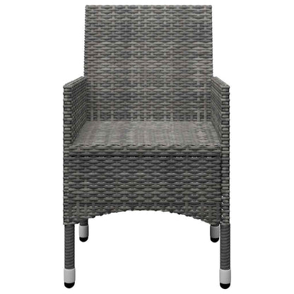 Set Mobili da Pranzo per Giardino 11 pz Grigio | homemem39
