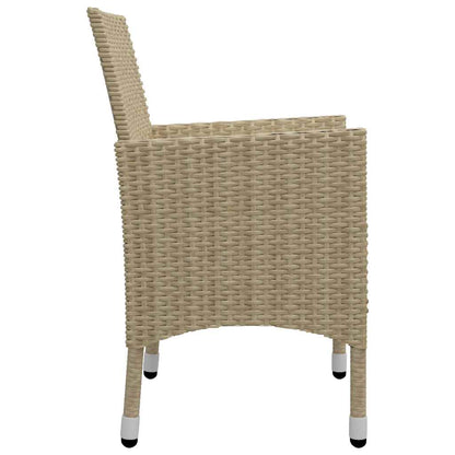 Set Mobili da Pranzo per Giardino 11 pz Beige | homemem39