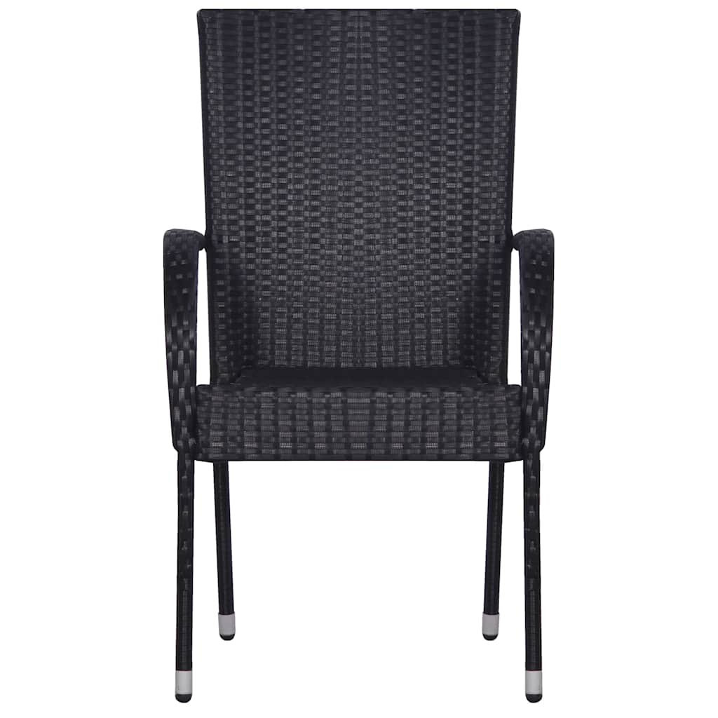 Set da Pranzo da Giardino 9 pz Nero | homemem39