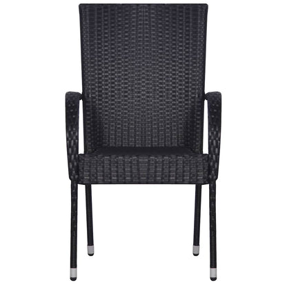 Set da Pranzo da Giardino 9 pz Nero | homemem39