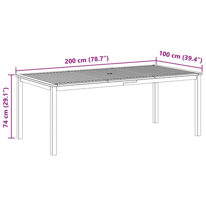 Set da Pranzo da Giardino 9 pz Nero | homemem39