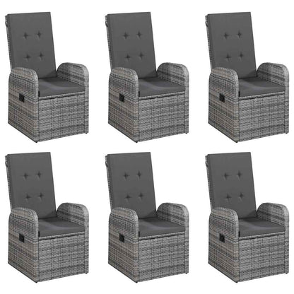 Set da Pranzo da Giardino 7 pz Grigio | homemem39