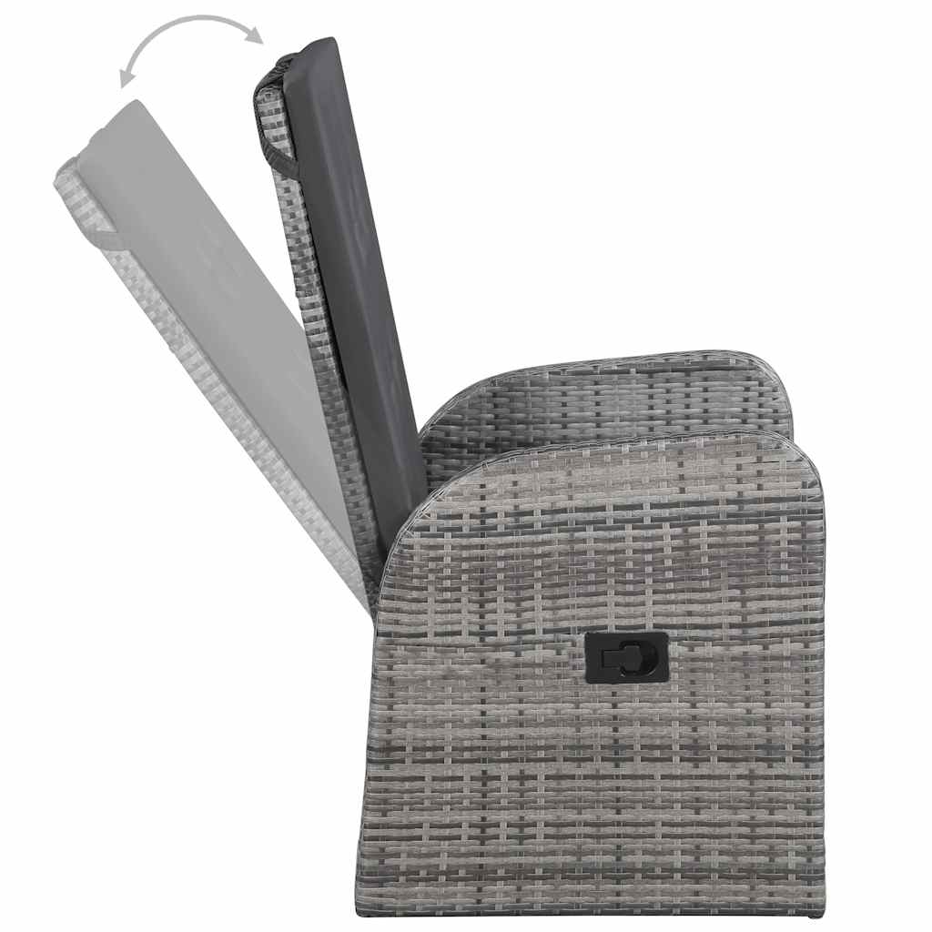 Set da Pranzo da Giardino 7 pz Grigio | homemem39