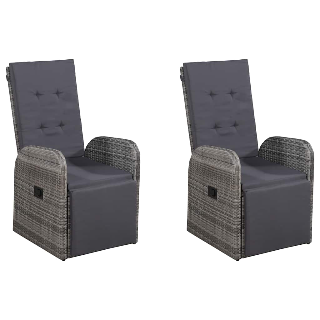 Set da Pranzo da Giardino 7 pz Grigio | homemem39