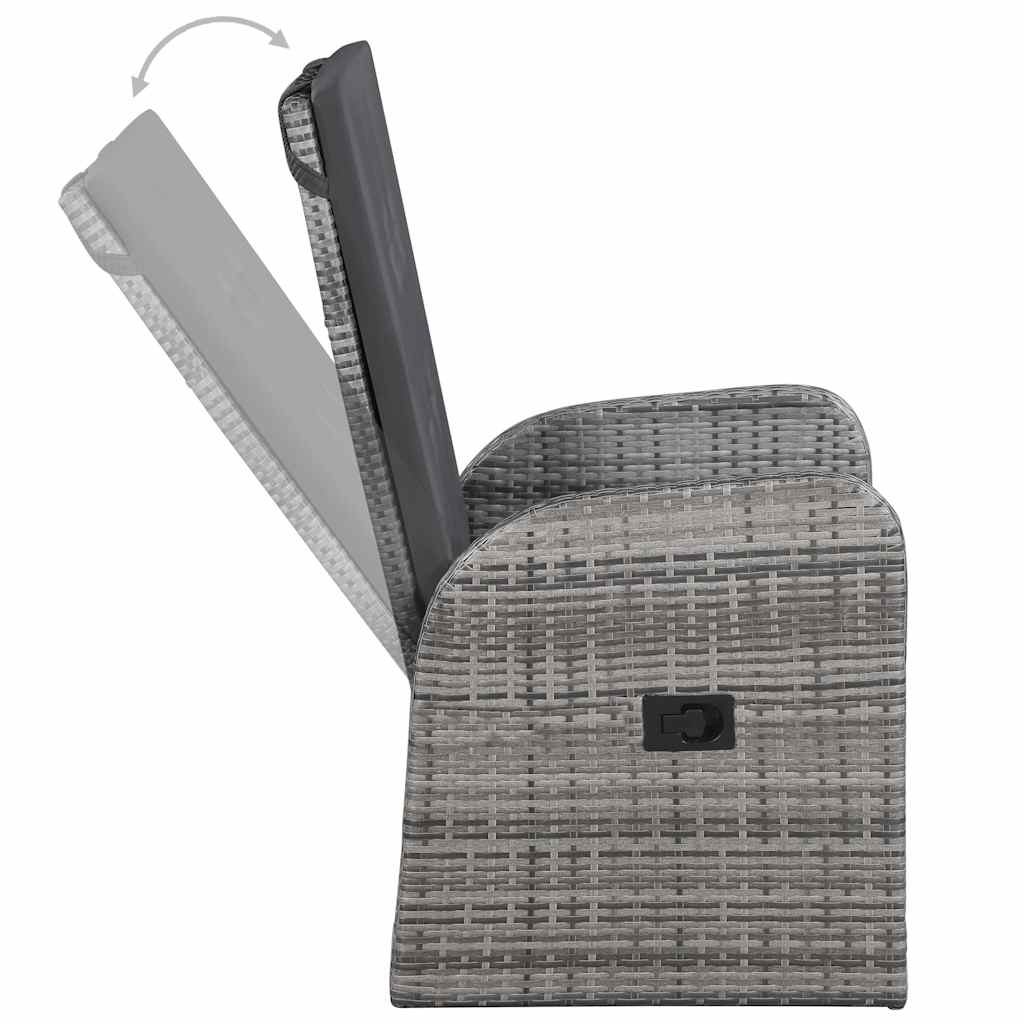Set da Pranzo da Giardino 7 pz Grigio | homemem39