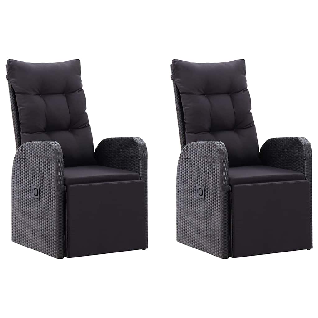 Set da Pranzo da Giardino 7 pz Nero