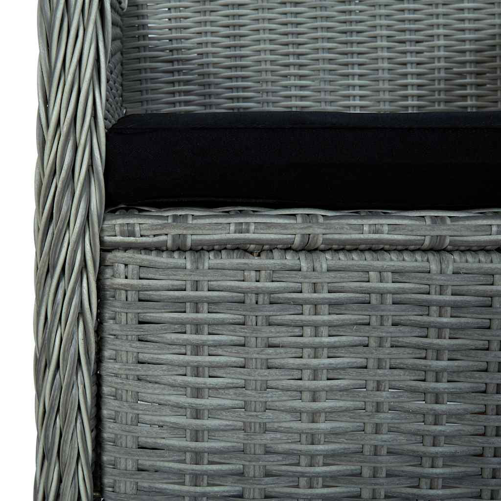 Set da Pranzo da Giardino 9 pz Grigio Chiaro | homemem39