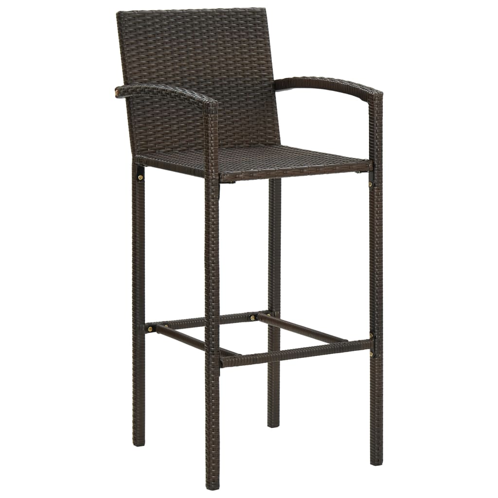Set Bar da Giardino 5 pz Marrone | homemem39
