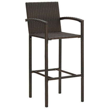 Set Bar da Giardino 5 pz Marrone | homemem39