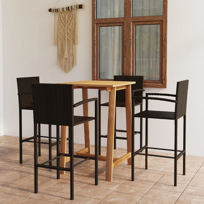 Set Bar da Giardino 5 pz Marrone | homemem39