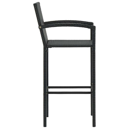 Set Bar da Giardino 5 pz Nero