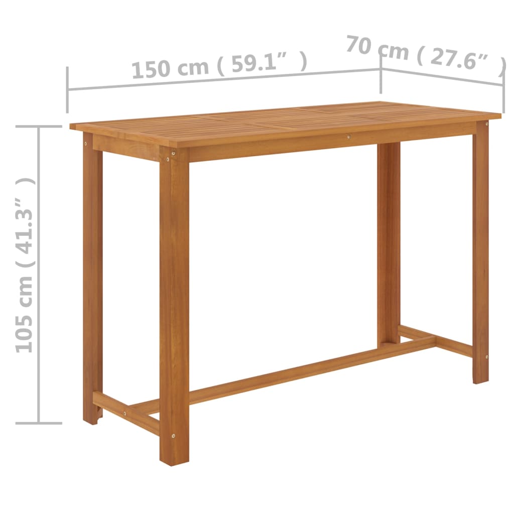 Set da Bar da Giardino 9 pz con Cuscini Grigio | homemem39