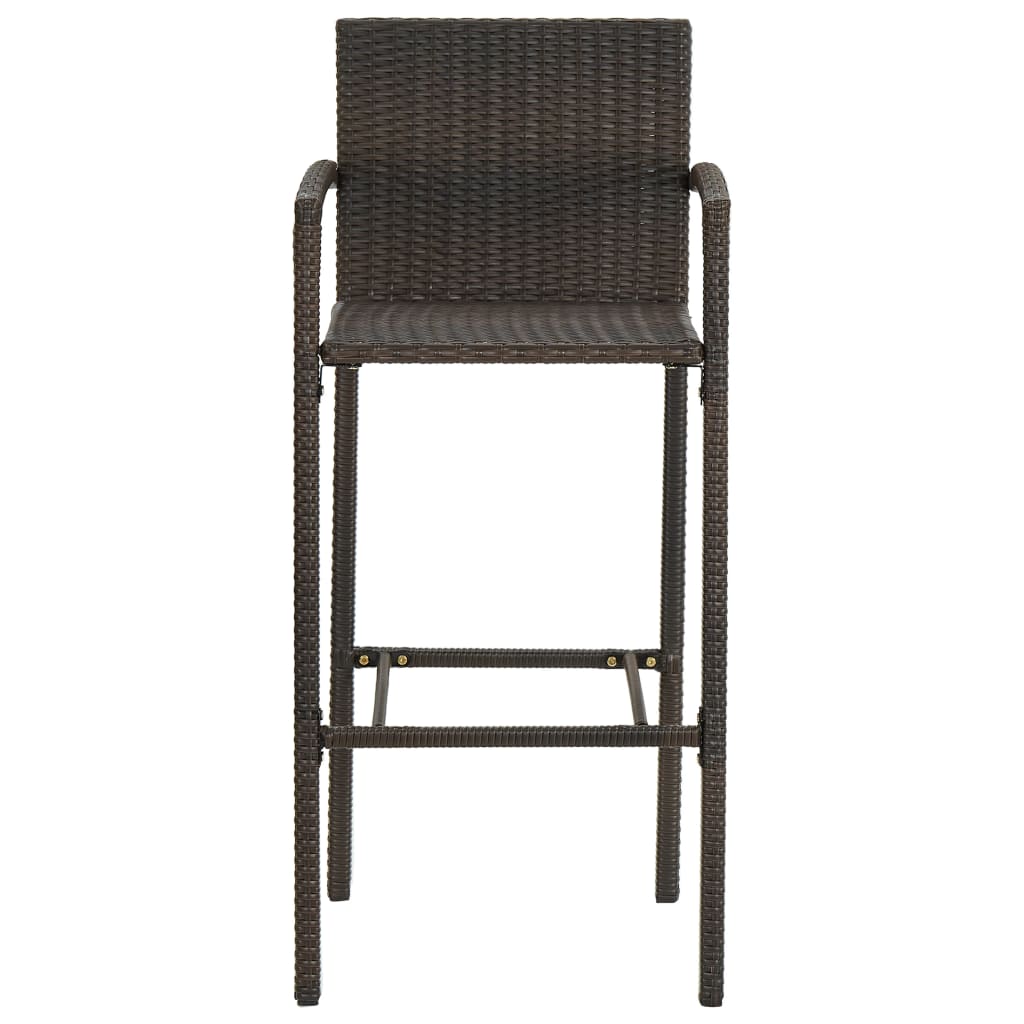Set Bar da Giardino 9 pz Marrone | homemem39