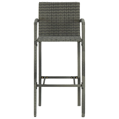 Set Bar da Giardino 9 pz Grigio | homemem39