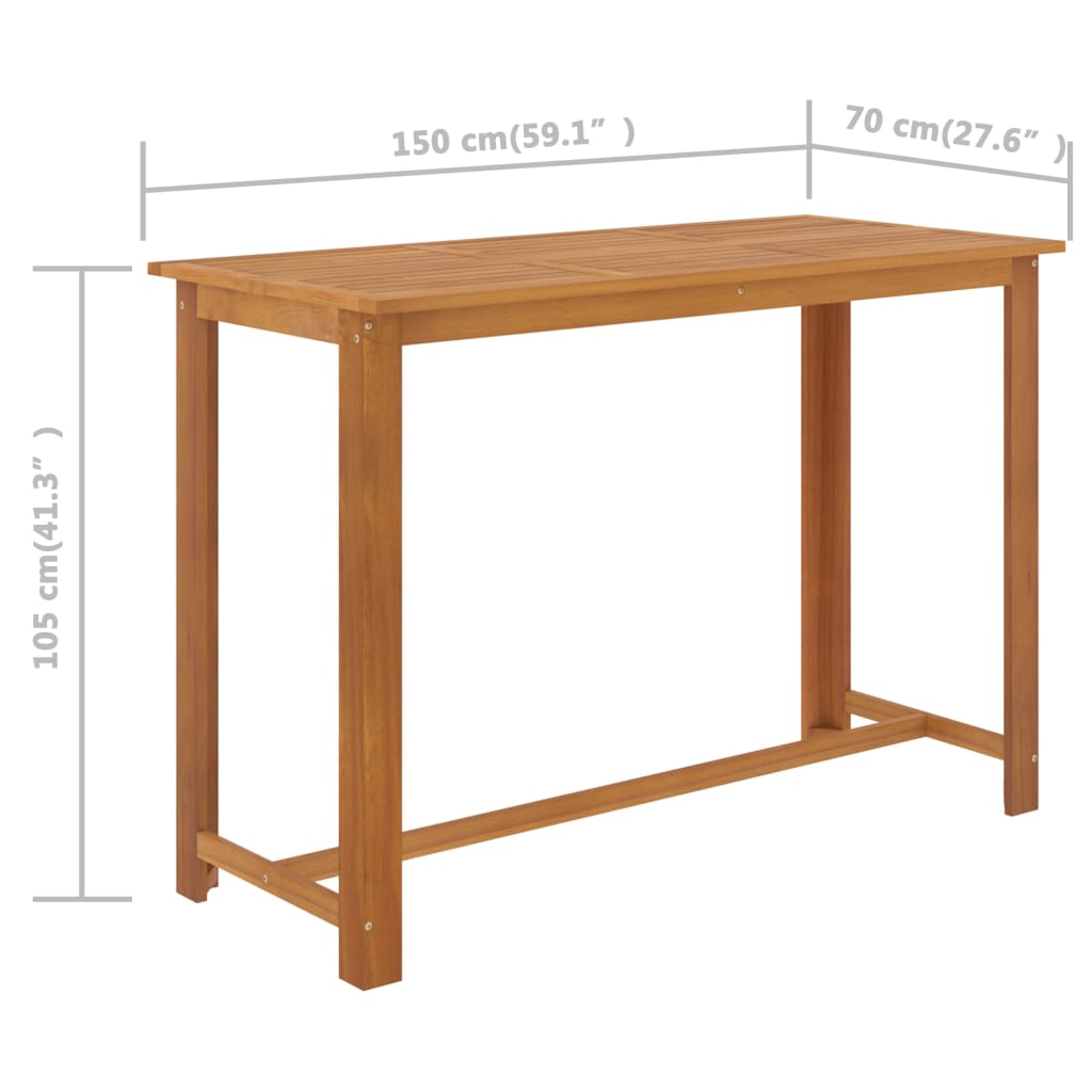 Set Bar da Giardino 9 pz Grigio | homemem39
