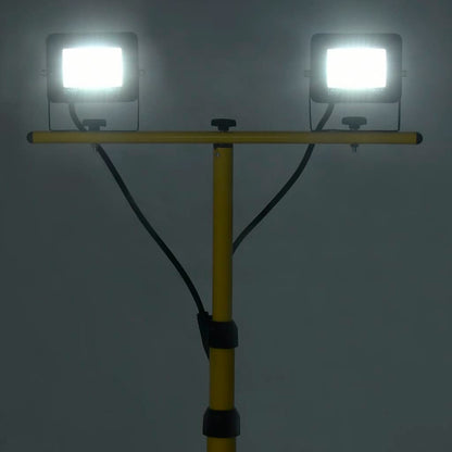 Faretto a LED con Treppiede 2x10 W Bianco Freddo - homemem39