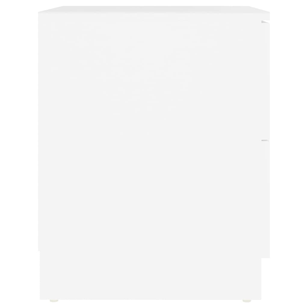Comodini 2 pz Bianchi 40x40x50 cm in Legno Multistrato - homemem39