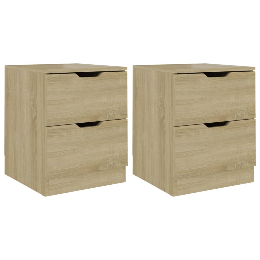 Comodini 2 pz Rovere Sonoma 40x40x50 cm in Legno Multistrato - homemem39